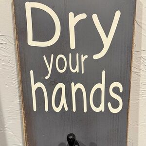 Source Unknown Gray Wall Hook Sign